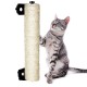ZFbird Cat Scratching Post Cage Mounted Cat Scratcher Space-Saving Sisal Scratch Post for Cat Grinding Claws Scratching and Climbing