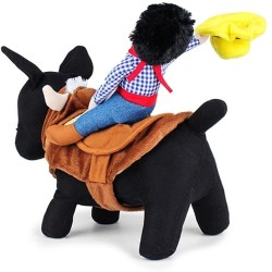 ZFbird Cowboy Rider Dog Costume