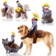 Cowboy Rider Dog Costume Halloween Pet Costume Funny Dogs Clothes with Doll and Hat for Dog and Cat