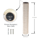 Cat Scratching Post Replacement 2 Pack Cat Tree Refill Pole with M8 Screw Sisal scratch Post Replacement Parts and Extension Post 